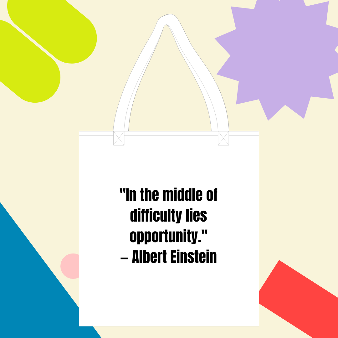 Albert White Tote Bag