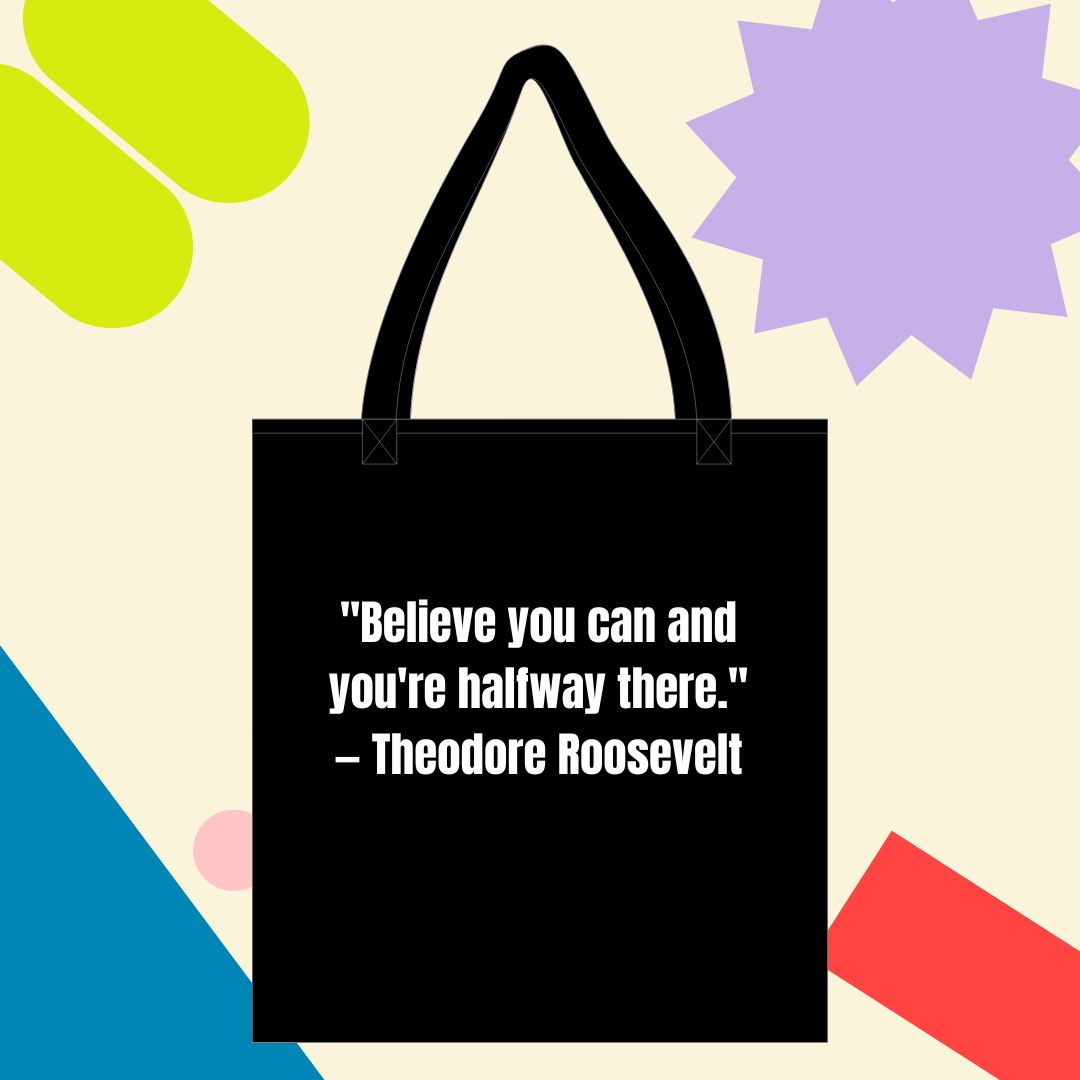 Roosvelt Black Tote Bag