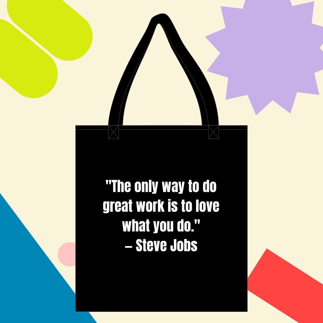 Steve Black Tote Bag